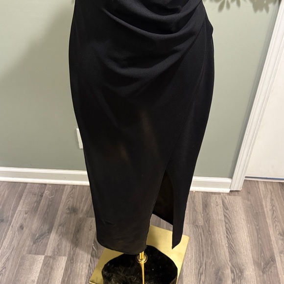 Sweetest Admirer Black Ruched Surplice Dress - Picture 7 of 12